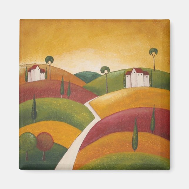 Färg i Toskana Magnet (Framsidan)