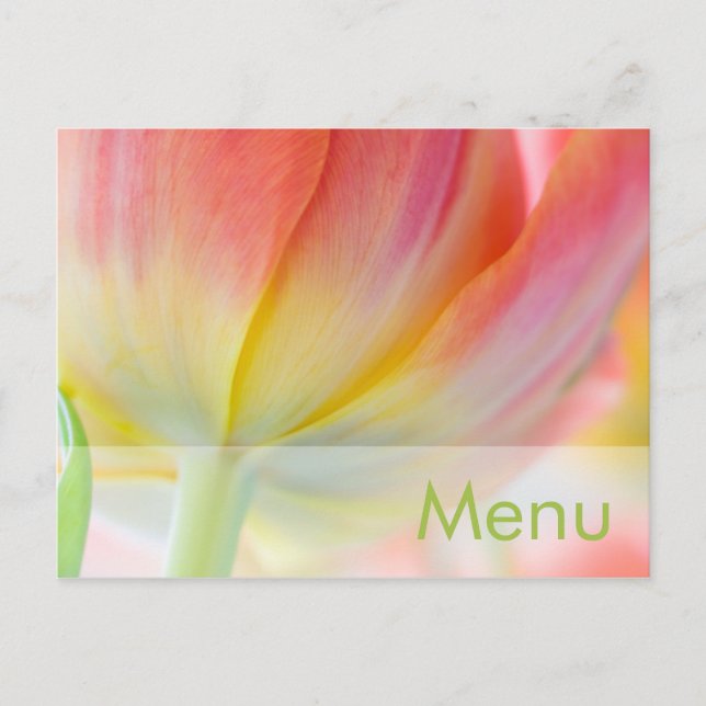 Färg i Vår ・ Menu Postcard Vykort (Framsida)