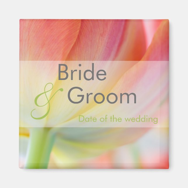 Färg i Vår ・ Spara datum magneter (Framsidan)