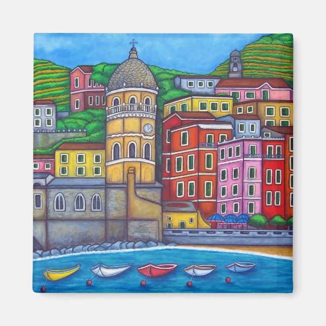 Färg i Vernazza Magnet (Framsidan)
