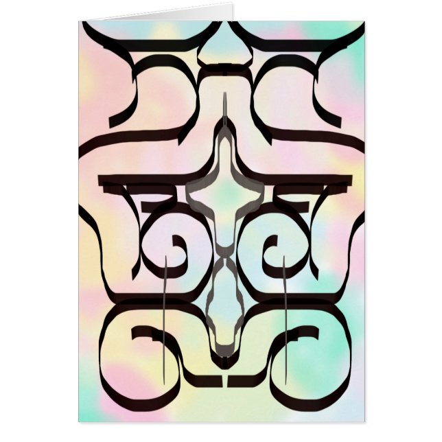 färg illustrationer hälsningskort (Framsidan)