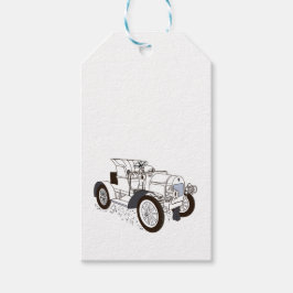 färg illustrationer presentetikett