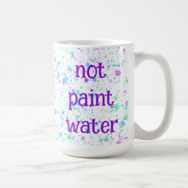 Färg inte Vatten Funny Paint Splatter Coffee Mugg
