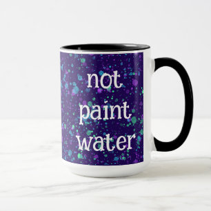 Färg inte Vatten Funny Paint Splatter Coffee Mugg