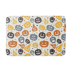 Färg Jack-O'-Lantern Ansikte Mönster Badrumsmatta
