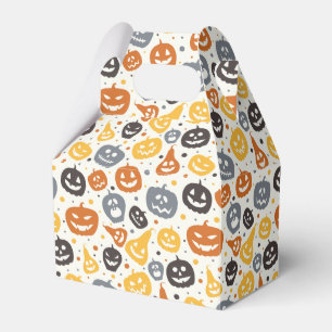 Färg Jack-O'-Lantern Ansikte Mönster Presentaskar