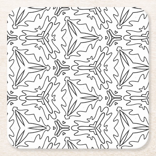 färg jag drakfluga kärlek underlägg papper kvadrat (Framsidan)