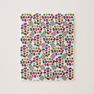 Färg Jigszawa Puzzle Pussel