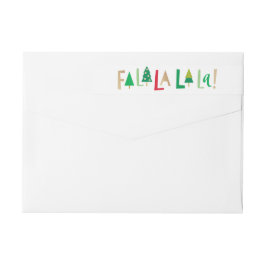 Färg-julen i Träd EDITABLE Etikettband