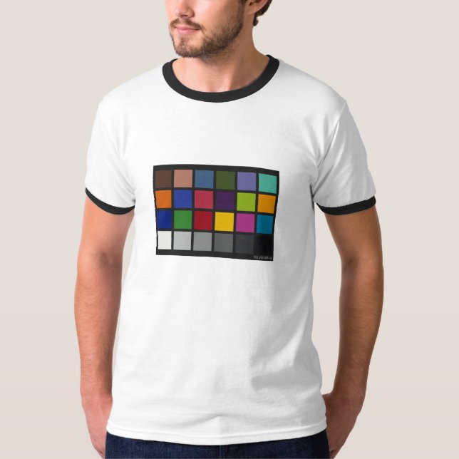 Färg kartlägger ringeren t-shirt (Framsida)