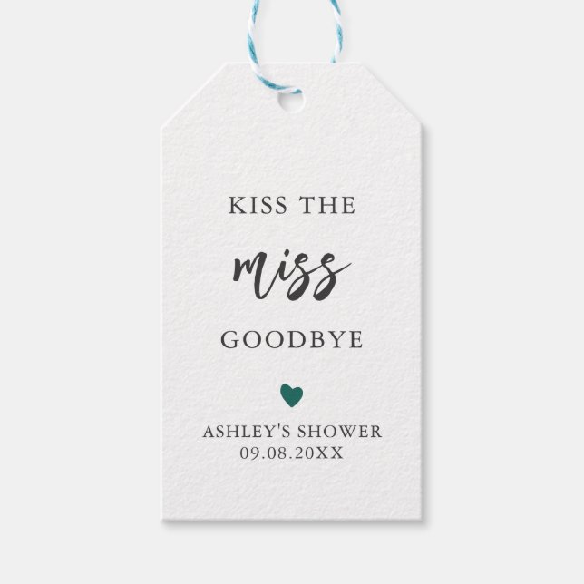 Färg Kiss, Miss Adjö-Möhippan Presentetikett (Framsidan)