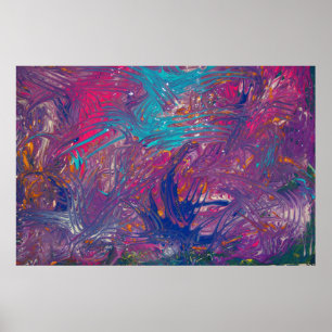 Färg Klo Vortex Design Poster
