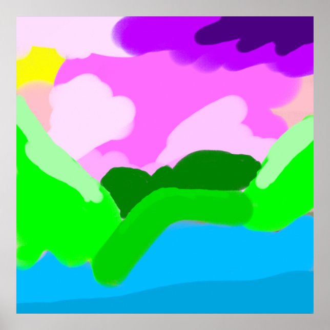 Färg-kodad miljö poster (Framsidan)