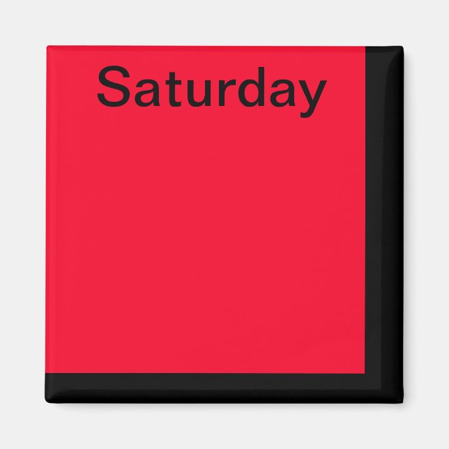 Färg Koddag i veckotidalendern i Verktyg Magnet (Framsidan)