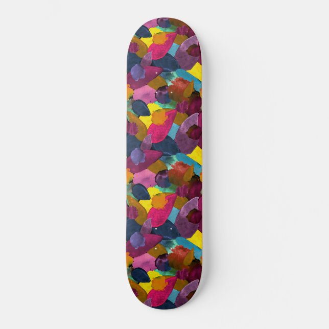 Färg krasch 3 mini skateboard bräda 18,5 cm (Framsida)