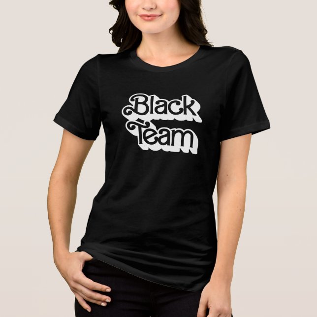 Färg Krig Black Team Shirt T (Framsida)