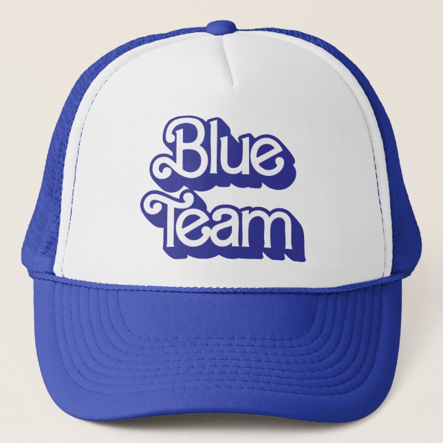Färg Krig Blue Team Hat Keps (Framsida)