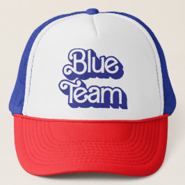 Färg Krig Blue Team Hat Keps