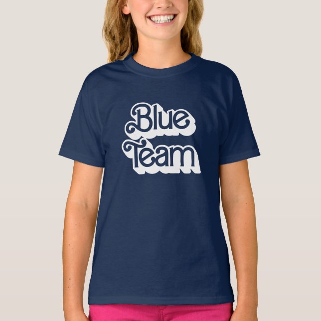 Färg Krig Blue Team Shirt T (Framsida)