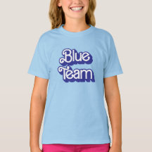 Färg Krig Blue Team Shirt