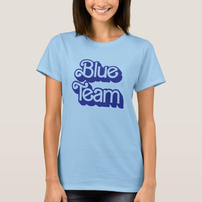 Färg Krig Blue Team Shirt T (Framsida)