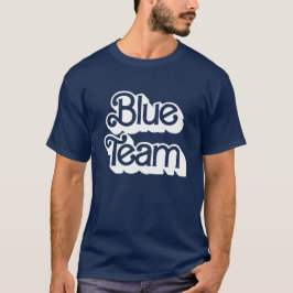 Färg Krig Blue Team Shirt T Shirt