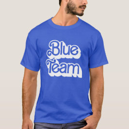 Färg Krig Blue Team Shirt T Shirt