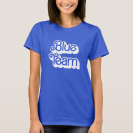 Färg Krig Blue Team Shirt T Shirt