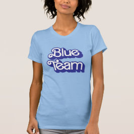Färg Krig Blue Team Shirt T Shirt