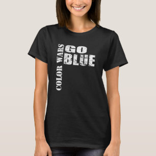 Färg Krig Go Blue Team for Camp T Shirt