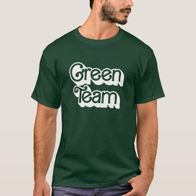 Färg Krig Grönt Team Shirt T (Framsida)