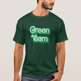 Färg Krig Grönt Team Shirt T Shirt
