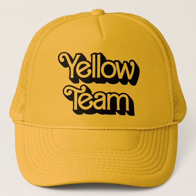 Färg Krig Gult Team Hat Keps (Framsida)