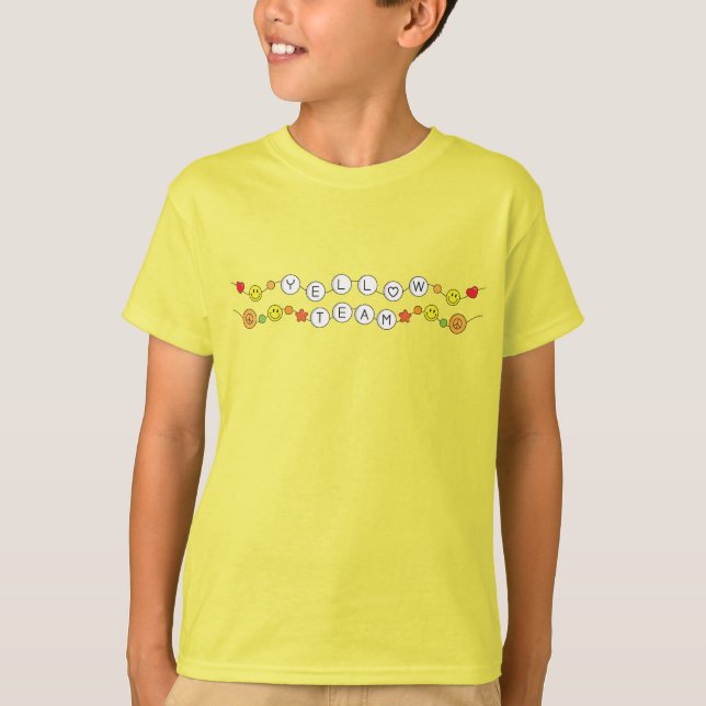 Färg Krig Gult Team Shirt T (Framsida)