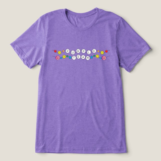 Färg Krig Lila Team Shirt T (Design Framsida)