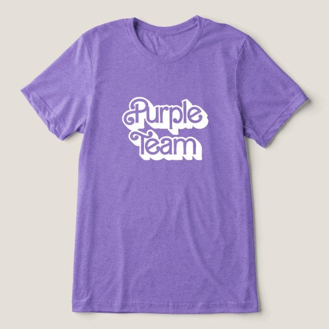 Färg Krig Lila Team Shirt T (Design Framsida)