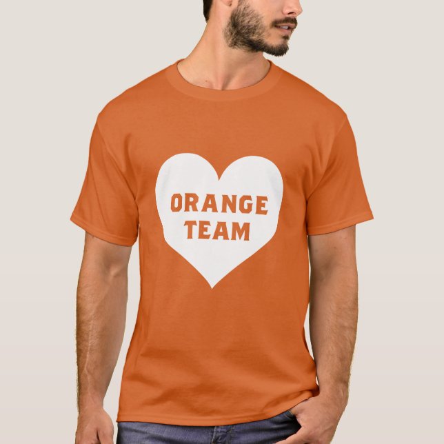 Färg Krig Orange Team Shirt T (Framsida)