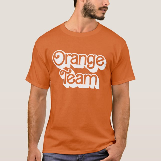 Färg Krig Orange Team Shirt T (Framsida)