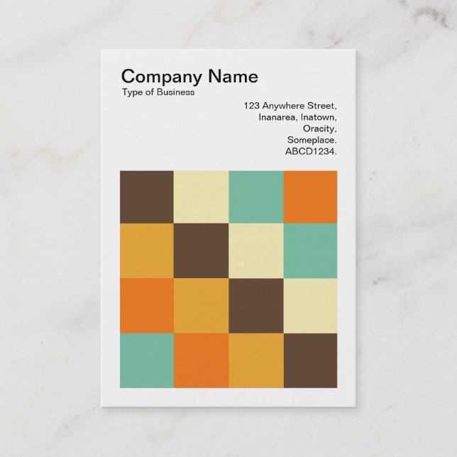 Färg-kvadrater - 05 visitkort (Framsida)