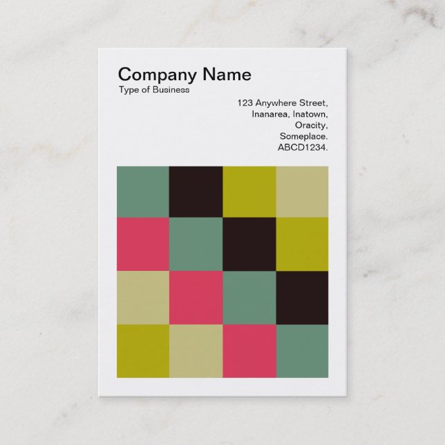 Färg-kvadrater - 06 visitkort (Framsida)