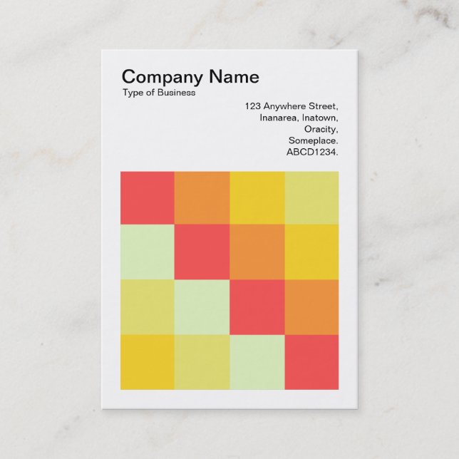 Färg-kvadrater - 07 visitkort (Framsida)