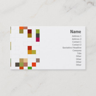 Färg kvadrerar - affär visitkort