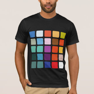 Färg kvadrerar t-shirt