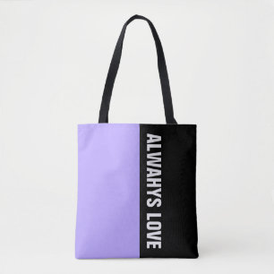 Färg LIGHT VIOLET och din text Tygkasse