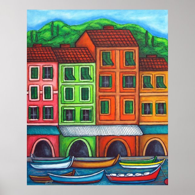 Färg Liguira Print av Lisa Lorenz Poster (Framsidan)