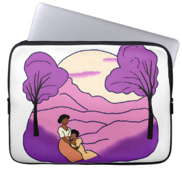 Färg Lila Laptop Fodral