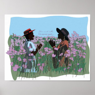 Färg Lila Movie Art Sisters spelar dig och mig Poster