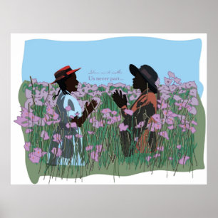 Färg Lila Movie Art Sisters spelar dig och Poster