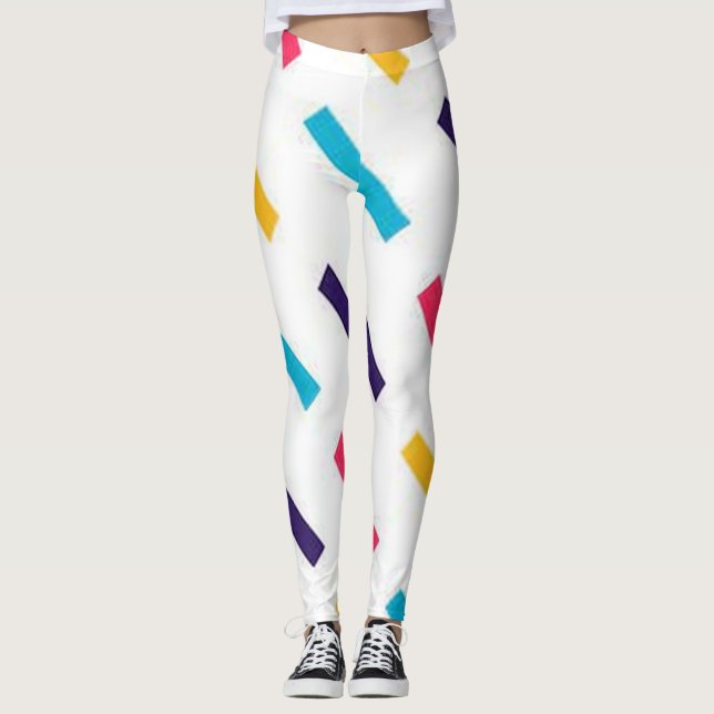 Färg Linjer Leggings (Framsida)