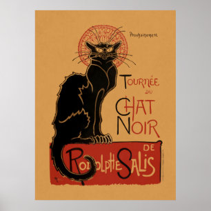 Färg litografi av Tournée du Chat Noir Poster